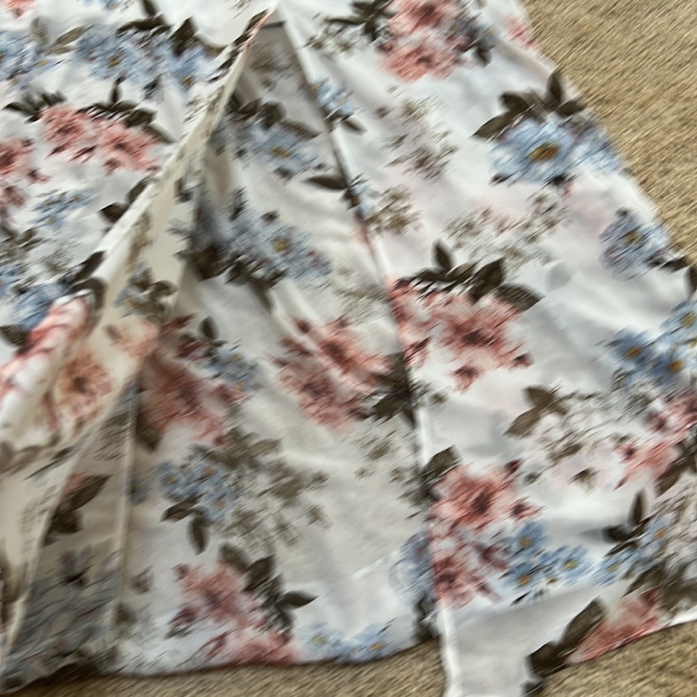 BALTIC BORN Size L white multi Kia kimono maxi dress - Picture 11 of 14
